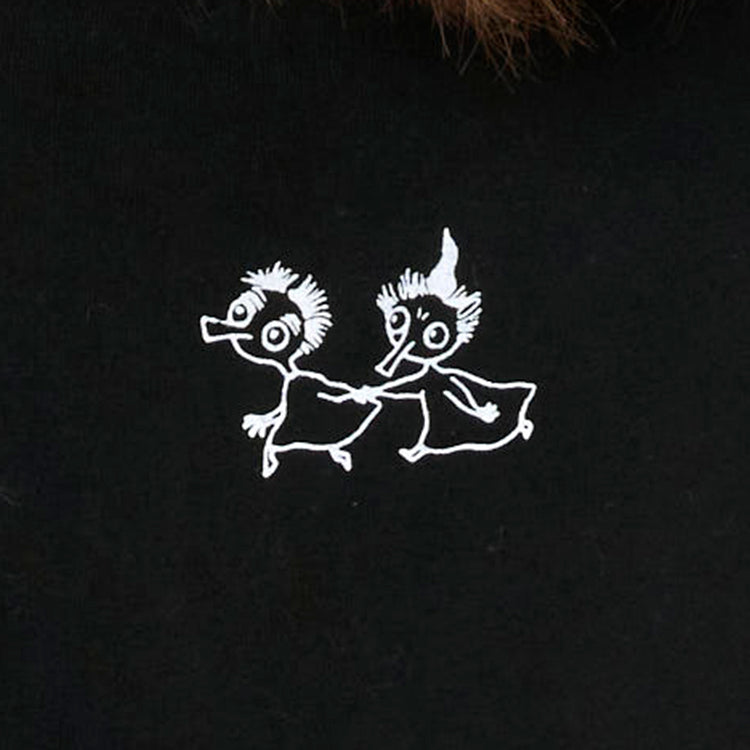 プレミアムTシャツLサイズ（たのしいムーミン一家/飛行おに/BK）MM-9515