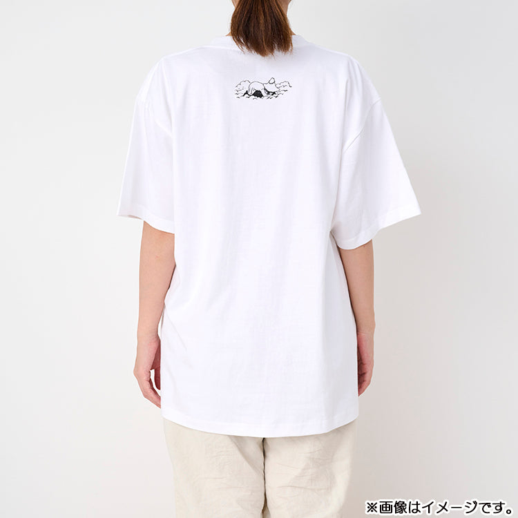 プレミアムTシャツLサイズ（ムーミンパパの思い出/海のオーケストラ号/WH）MM-9516