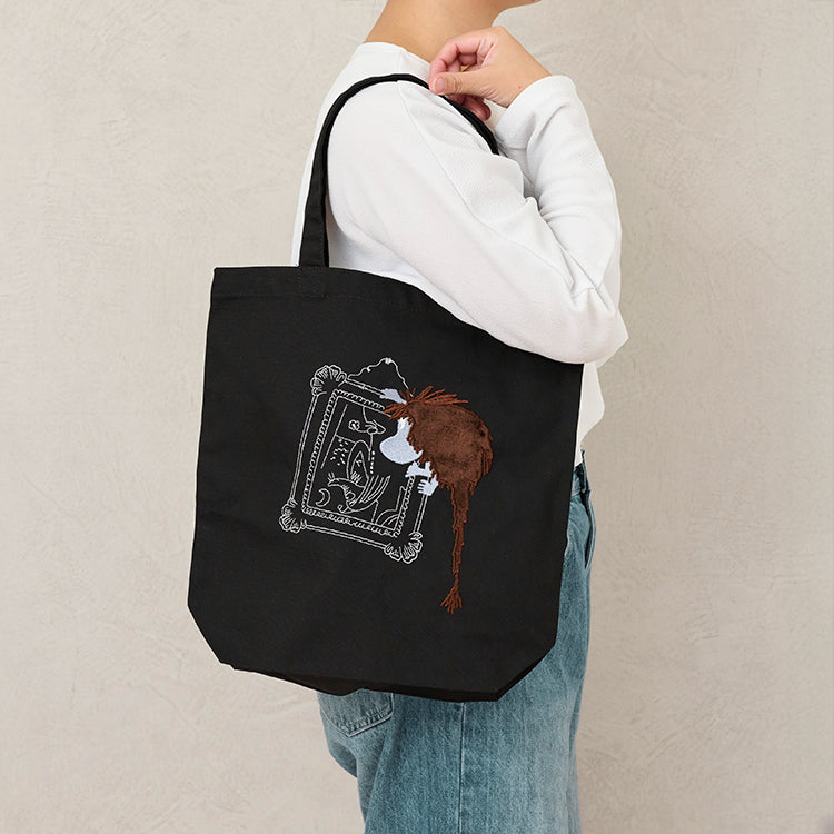 トートバッグ（ご先祖さまB/BK）MM-9646