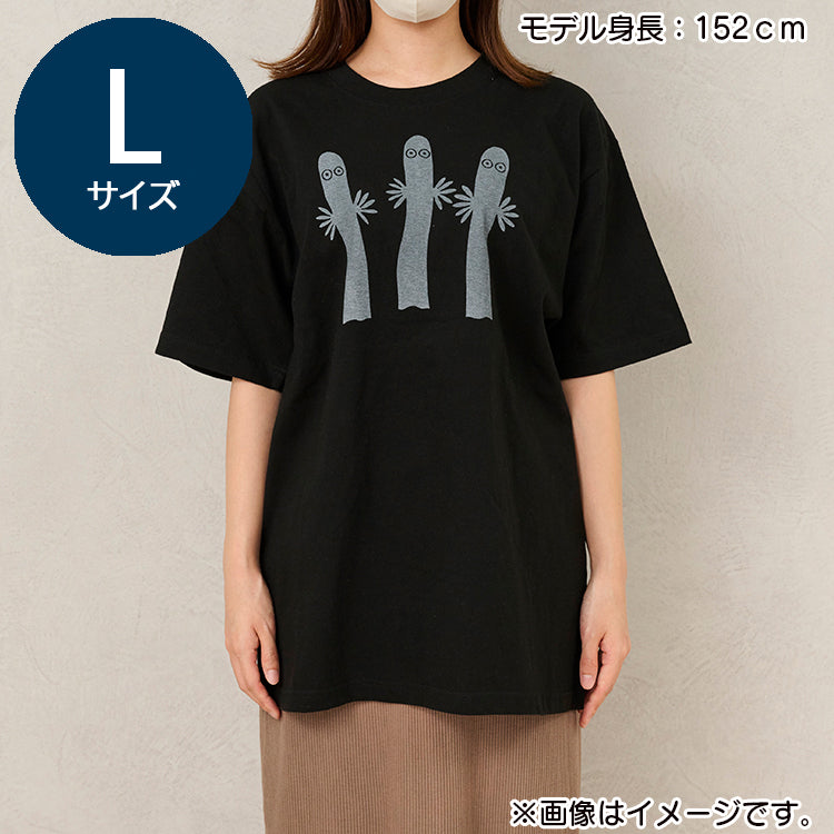 TシャツL（ニョロニョロ/BK）MM-9650