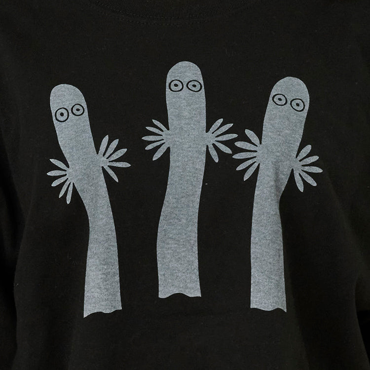 TシャツL（ニョロニョロ/BK）MM-9650