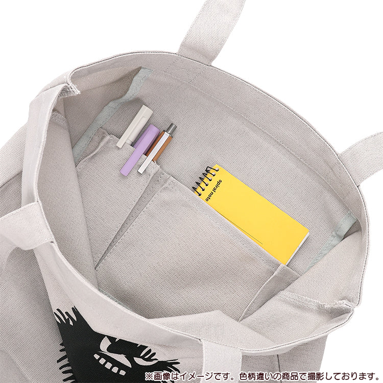 ヘヴィーキャンバストートバッグ（ニョロニョロ/BK）MM-9654