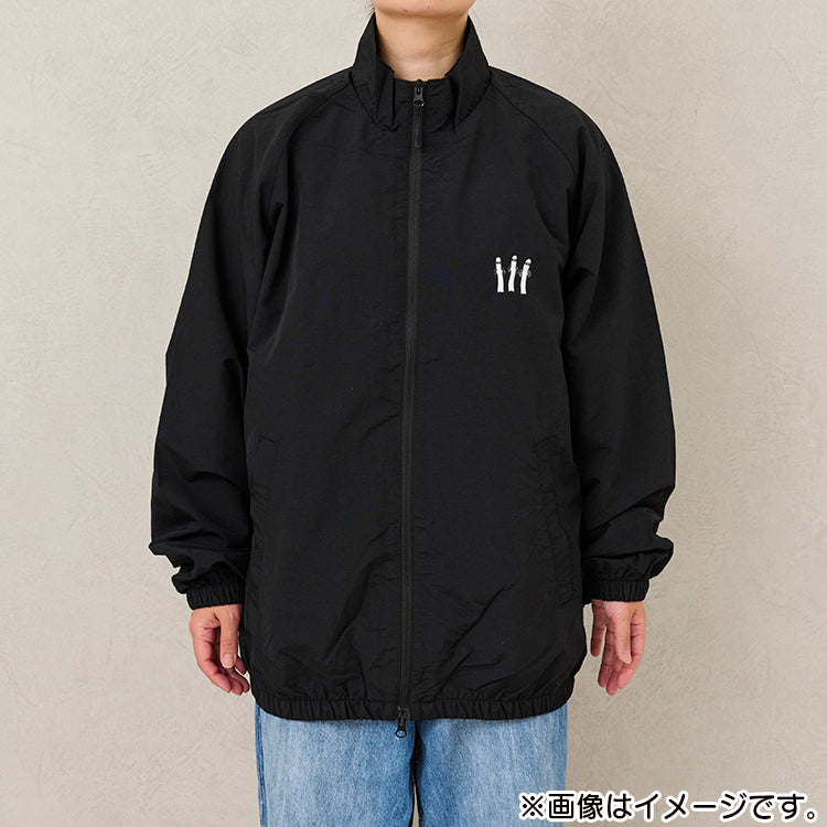 トレーニングジャケットL（ニョロニョロ/BK）MM-9658