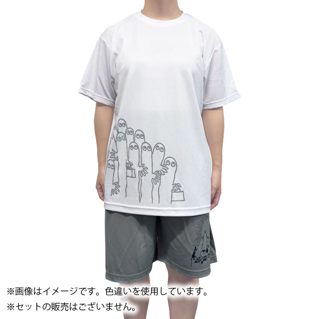 リラックスドライTシャツ（ニョロニョロ/BK）MM-0042