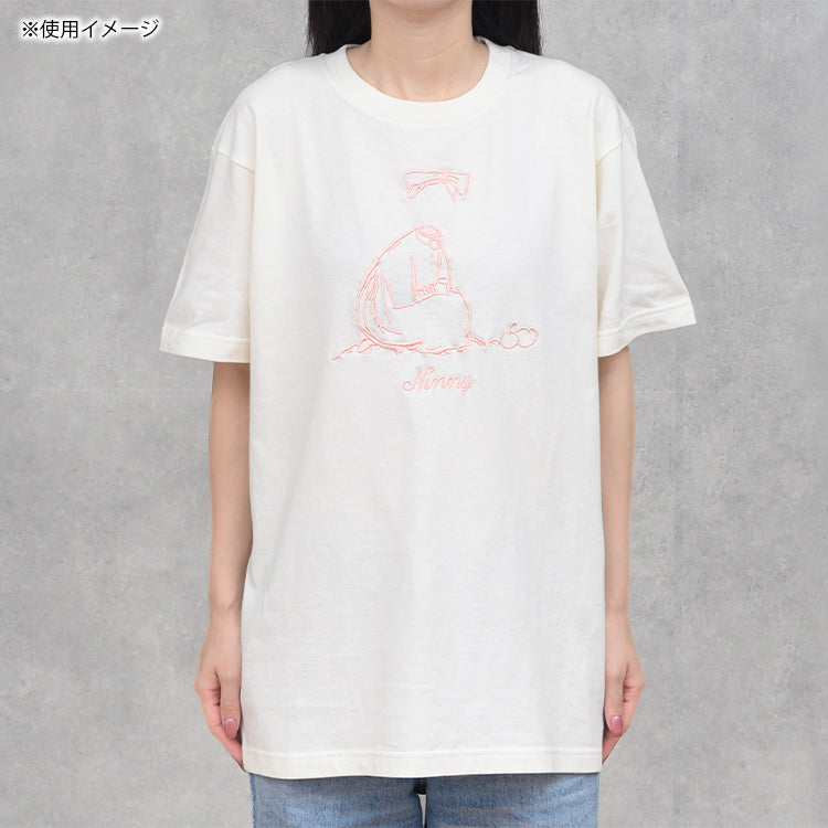 刺繍Tシャツ（ニンニ/IV）MM-0206