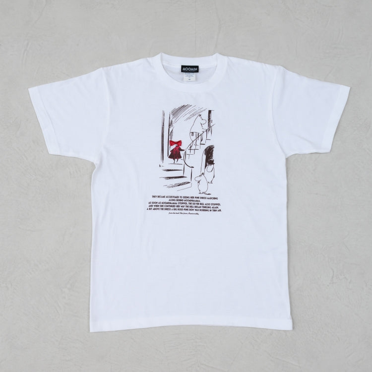 リボン付きTシャツ（階段/WH）MM-0208