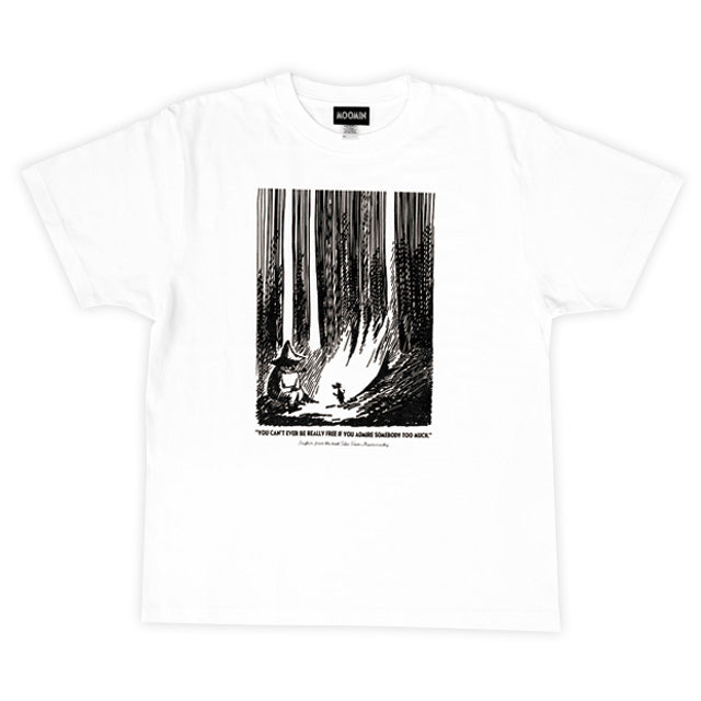 10月中旬頃お届け予定＊プレミアムTシャツLサイズ（仲間たち/スナフキン＆ティーティーウー/WH）MM-0264＜予約商品＞