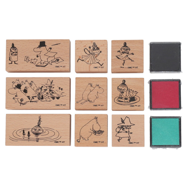 2月下旬頃お届け予定＊HIGHTIDE スタンプセット（ムーミン谷の夏まつり）MM119＜予約商品＞