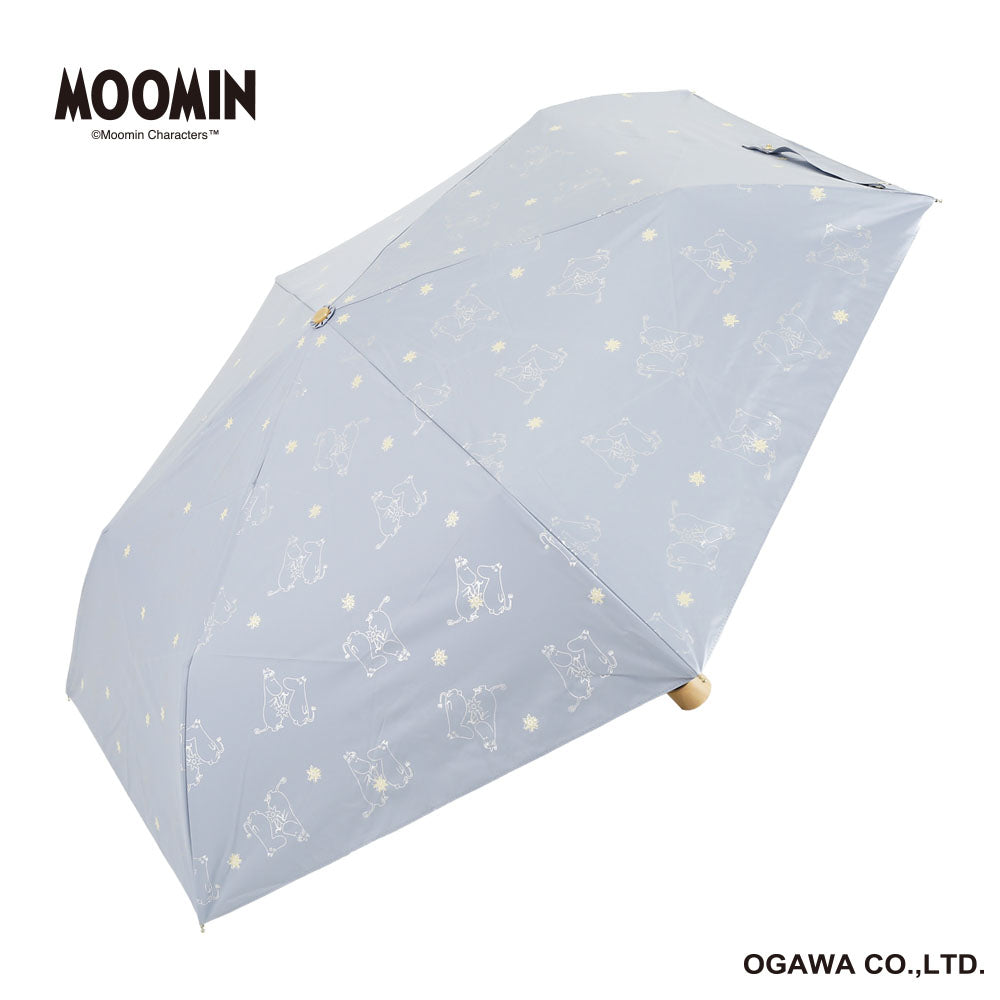 晴雨兼用 折畳傘（ムーミン谷の彗星/ブルー）56238