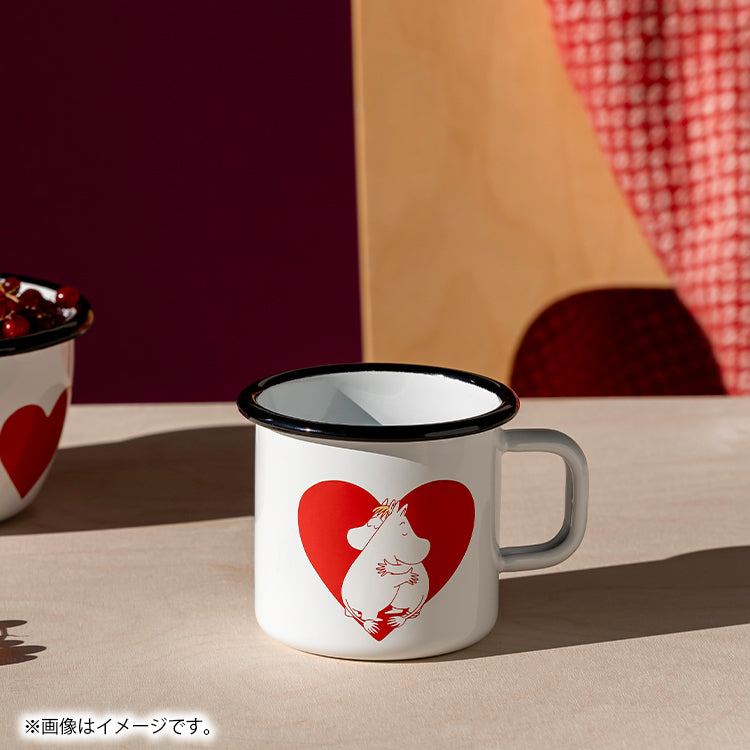 Muurla ホーローマグ 370ml（ハート/ムーミン＆スノークのおじょうさん）MRA060424