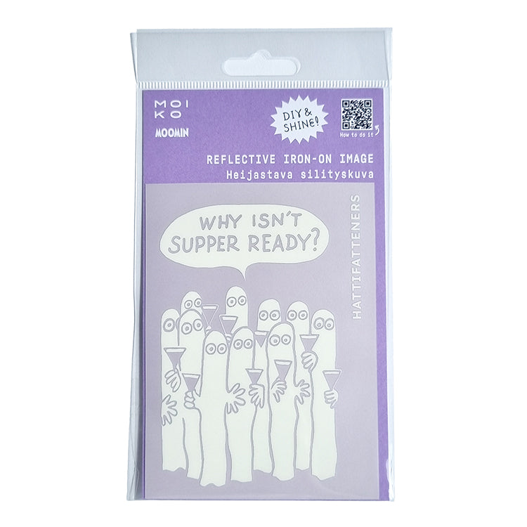 MOIKO リフレクターアイロンワッペン（ニョロニョロ）MOK070004