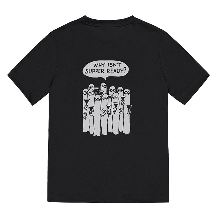 MOIKO リフレクターTシャツL（ニョロニョロ/ブラック）MOK140008