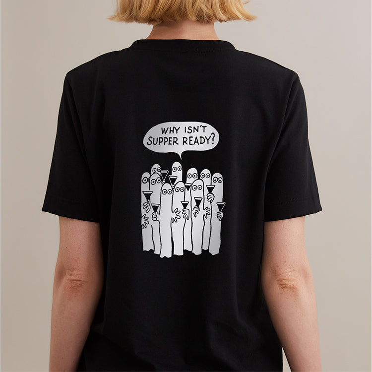 MOIKO リフレクターTシャツL（ニョロニョロ/ブラック）MOK140008