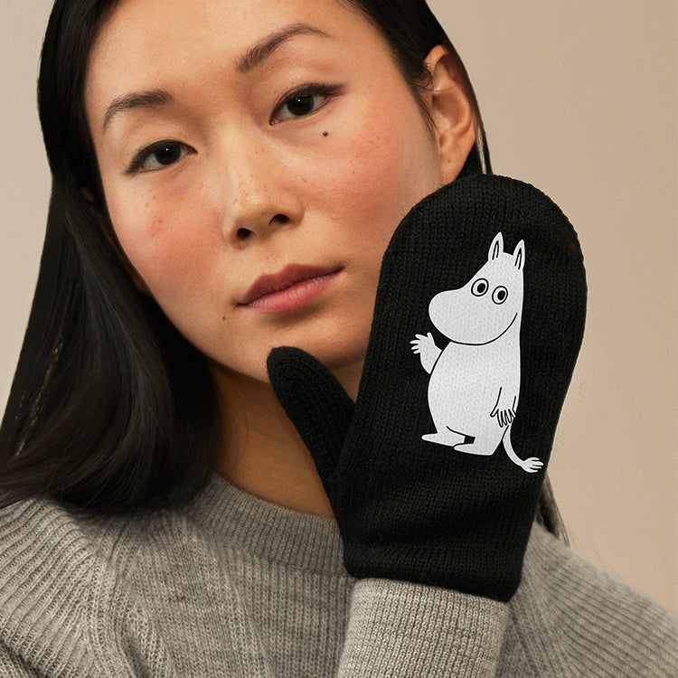 MOIKO リフレクター手袋（ムーミン/ブラック）MOK140001