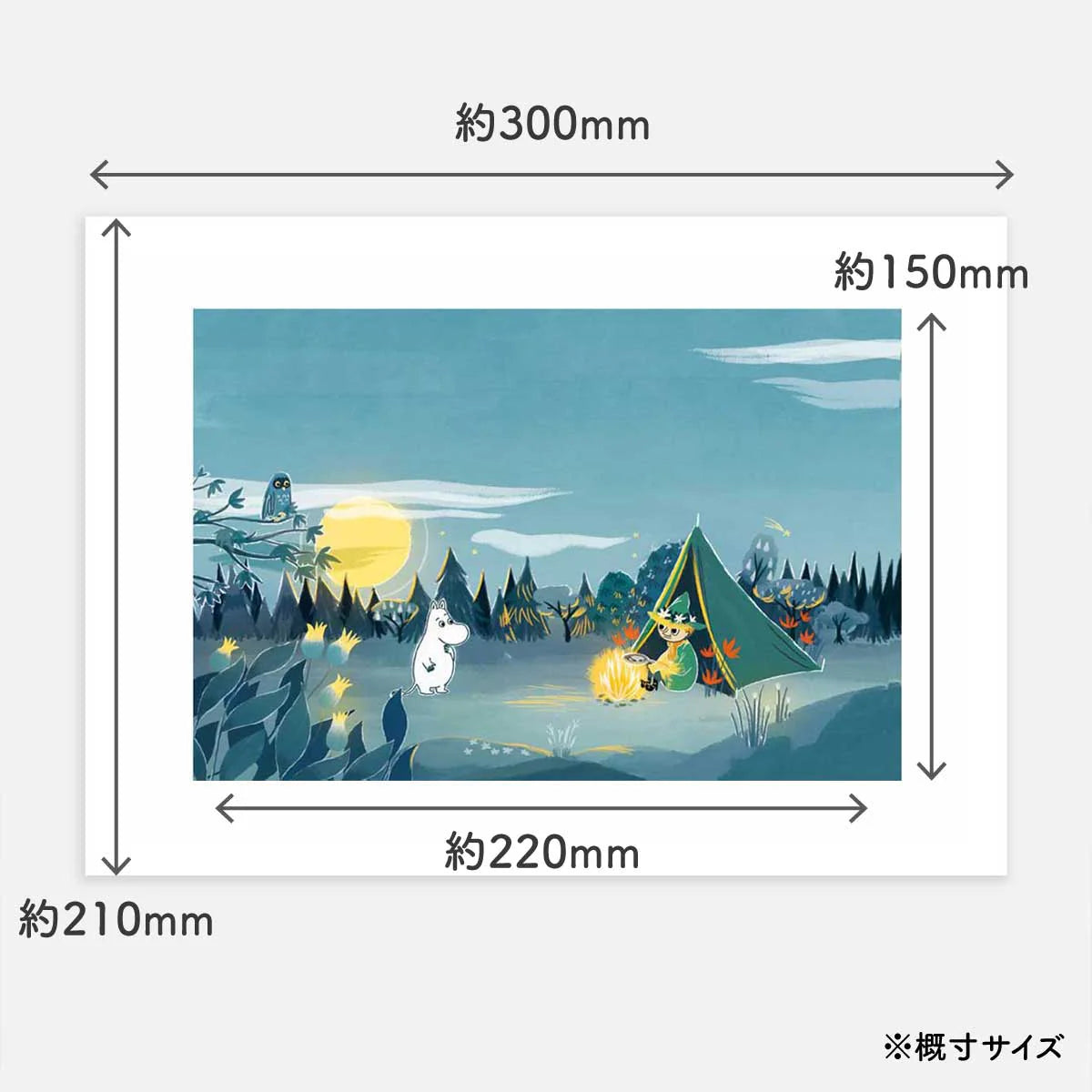 POSTERY ポスター（Moomin Nighttime Campfire）PTR040008