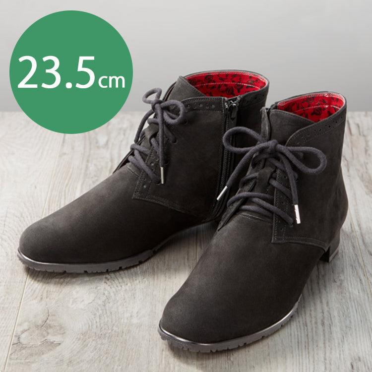 リトルミイ どんどん歩けるらくらく4Eレザーブーツ 23.5cm 51308