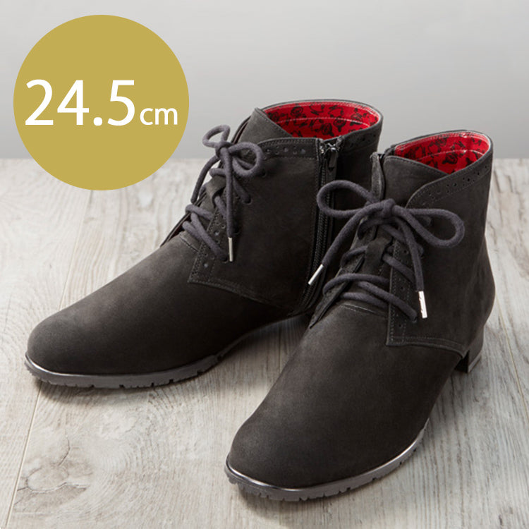 リトルミイ どんどん歩けるらくらく4Eレザーブーツ 24.5cm 51308