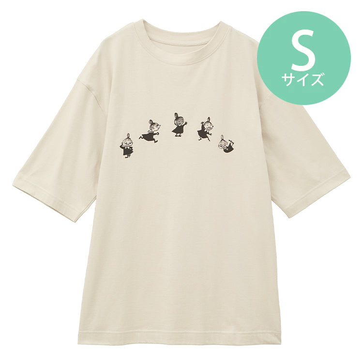 PeopleTree オーガニックコットンTシャツSサイズ（リトルミイ/ベージュ）MPOJ011-AG30'24