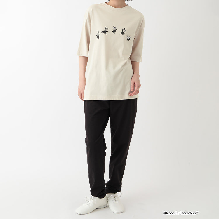PeopleTree オーガニックコットンTシャツSサイズ（リトルミイ/ベージュ）MPOJ011-AG30'24