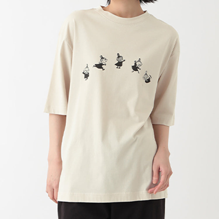 PeopleTree オーガニックコットンTシャツSサイズ（リトルミイ/ベージュ）MPOJ011-AG30'24