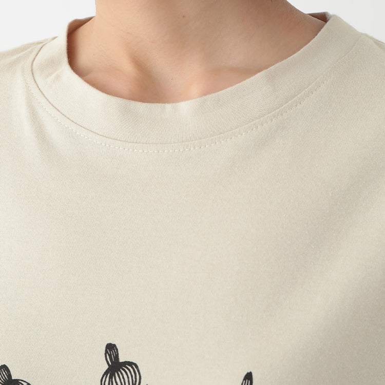 PeopleTree オーガニックコットンTシャツSサイズ（リトルミイ/ベージュ）MPOJ011-AG30'24