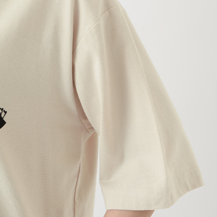 PeopleTree オーガニックコットンTシャツSサイズ（リトルミイ/ベージュ）MPOJ011-AG30'24