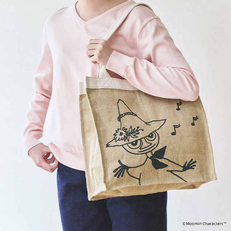 PeopleTree ジュートプリントトートバッグ（スナフキン）SAIAB6-21700101-40【航空便不可】