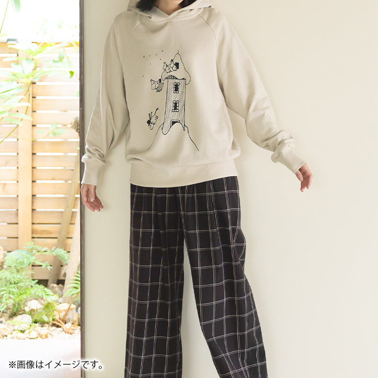 PeopleTree オーガニックコットン裏毛フーディーS（ムーミンやしき）MPOJ007-AG31'45