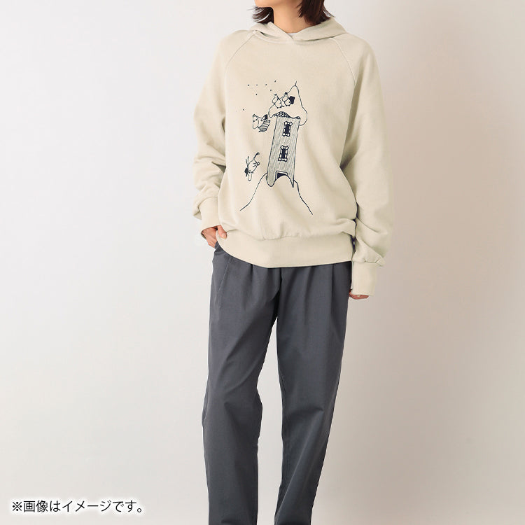 PeopleTree オーガニックコットン裏毛フーディーS（ムーミンやしき）MPOJ007-AG31'45