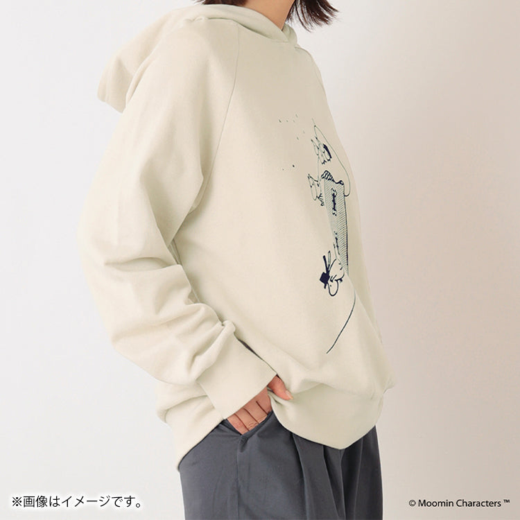 PeopleTree オーガニックコットン裏毛フーディーS（ムーミンやしき）MPOJ007-AG31'45