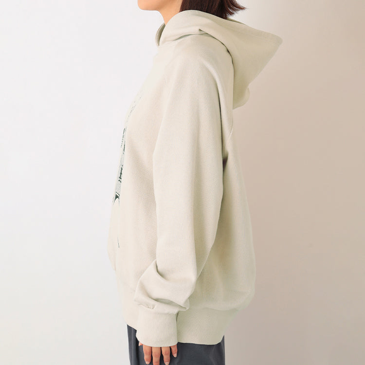 PeopleTree オーガニックコットン裏毛フーディーS（ムーミンやしき）MPOJ007-AG31'45