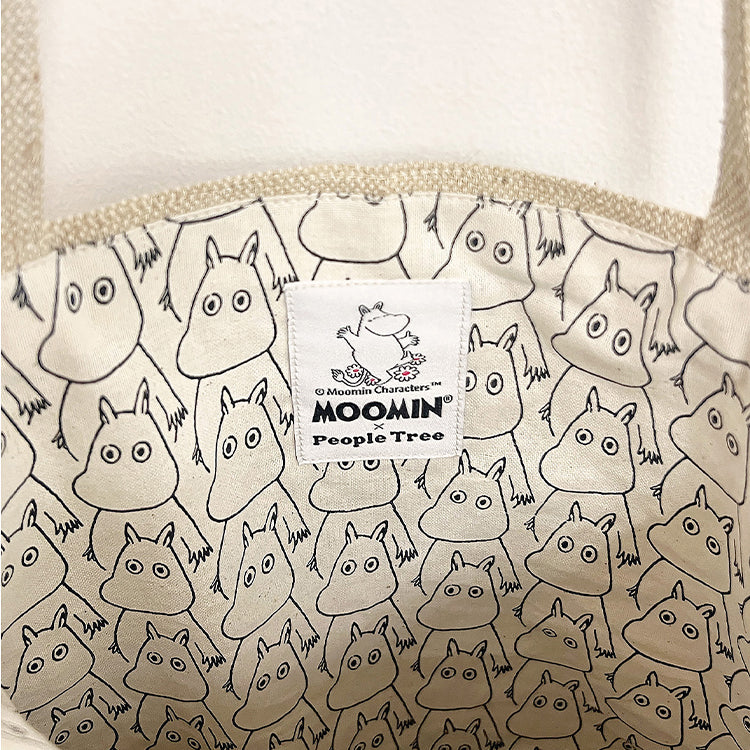 PeopleTree ジュートコットン手刺しゅうトート（ムーミン）SAIAB6-'57