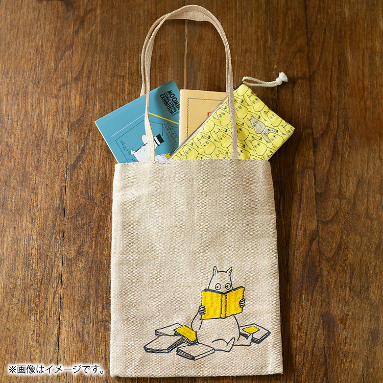 PeopleTree ジュートコットン手刺しゅうトート（ムーミン）SAIAB6-'57