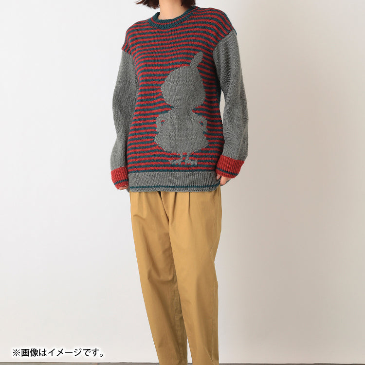 PeopleTree 手編みニットプルオーバー（ボーダー/リトルミイ）LKT10-KS-W14'69