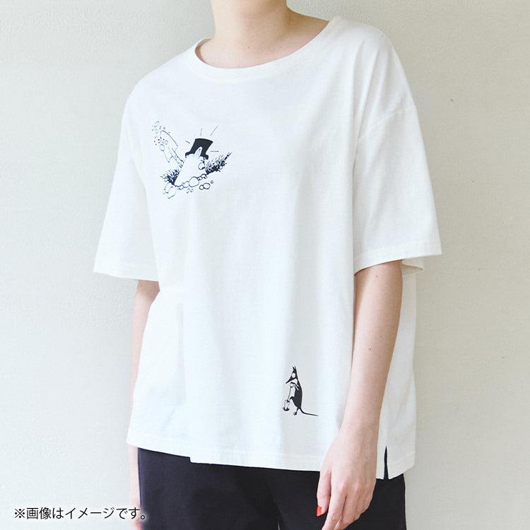 PeopleTree オーガニックコットン スリットTシャツ（ホワイト）LPOJ085