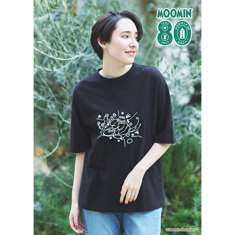 PeopleTree オーガニックコットンTシャツ(80th craft/ブラック PeopleTree オーガニックコットンTシャツ(80th craft/ブラック