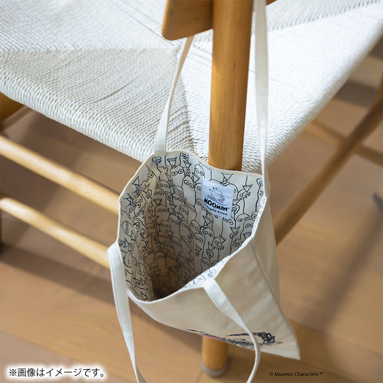 4月上旬頃お届け予定＊PeopleTree 手刺しゅうトート（ニョロニョロ/ハート）SAIAB6-A25'56＜予約商品＞