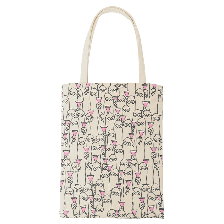 PeopleTree手刺しゅうミニトート（ニョロニョロ/乾杯）SAIAB7-A25'59