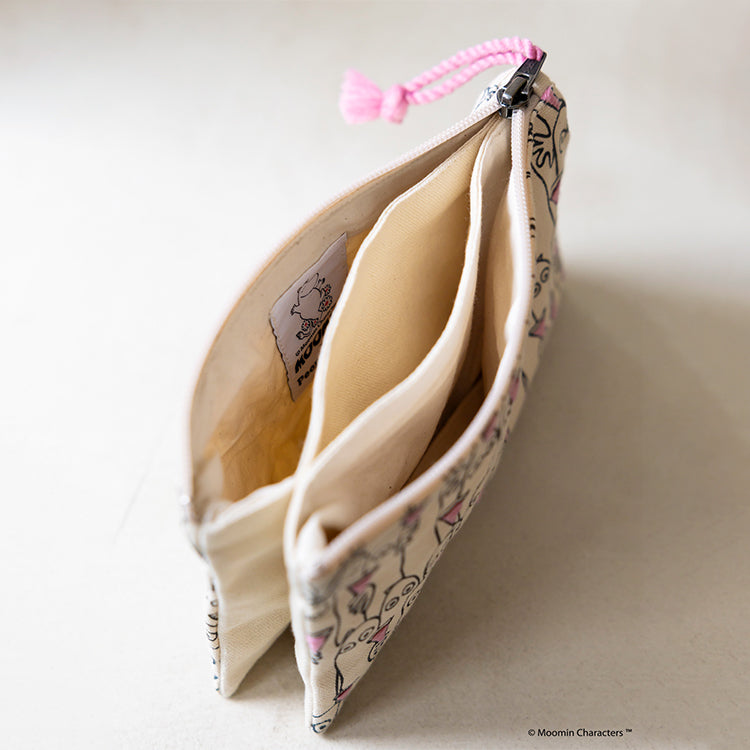 PeopleTree コットンポーチ（ニョロニョロ）SAIAB8-A25'62