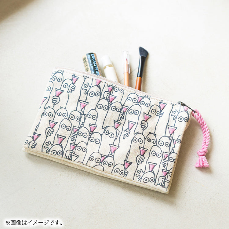 PeopleTree コットンポーチ（ニョロニョロ）SAIAB8-A25'62