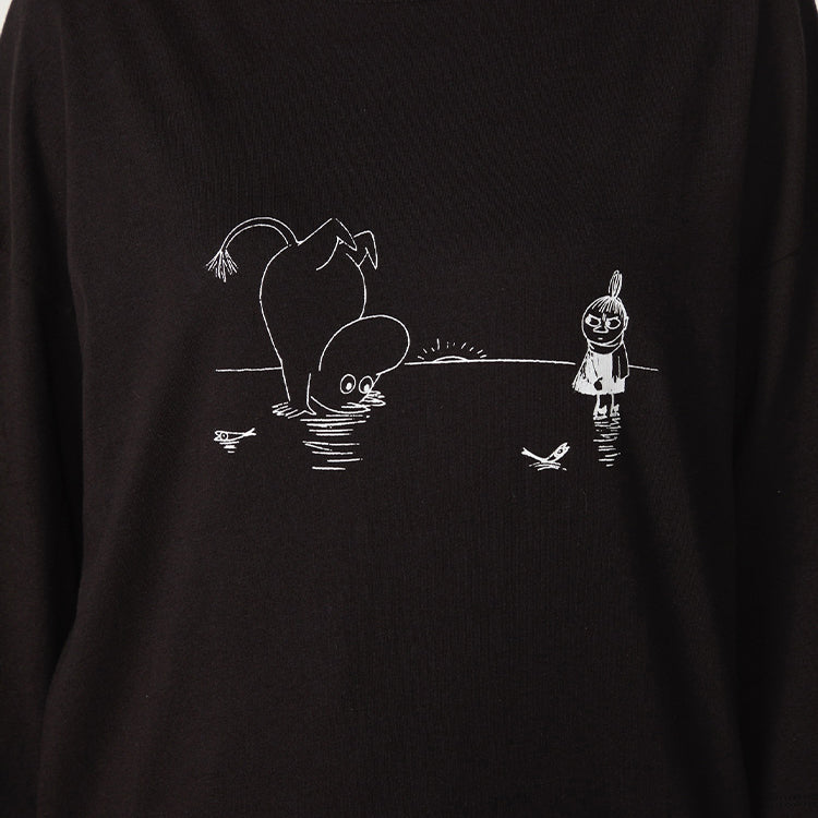 PeopleTree オーガニックコットン ビッグTシャツ（ムーミンとリトルミイ）LPOJ105-AG30-24