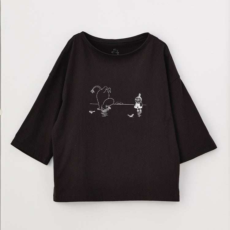 PeopleTree オーガニックコットン ビッグTシャツ（ムーミンとリトルミイ）LPOJ105-AG30-24