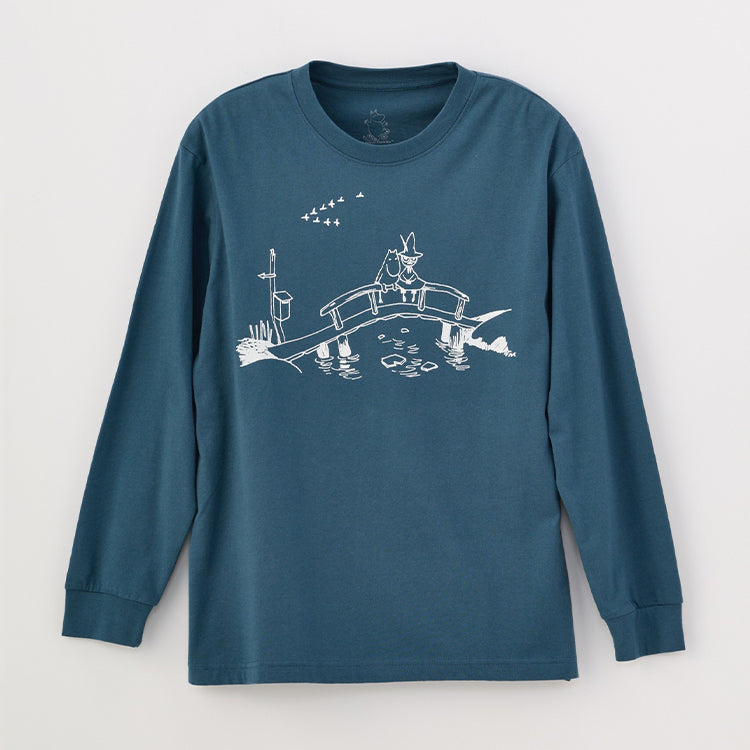 PeopleTree オーガニックコットン長袖カットソーMサイズ（ムーミンとスナフキン）MPOJ012-AG30-26