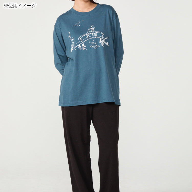 PeopleTree オーガニックコットン長袖カットソーMサイズ（ムーミンとスナフキン）MPOJ012-AG30-26