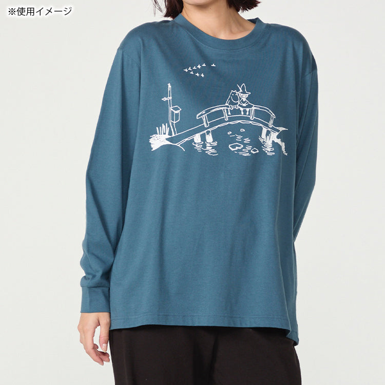 PeopleTree オーガニックコットン長袖カットソーMサイズ（ムーミンとスナフキン）MPOJ012-AG30-26