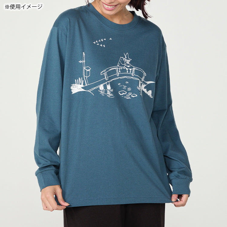 PeopleTree オーガニックコットン長袖カットソーMサイズ（ムーミンとスナフキン）MPOJ012-AG30-26