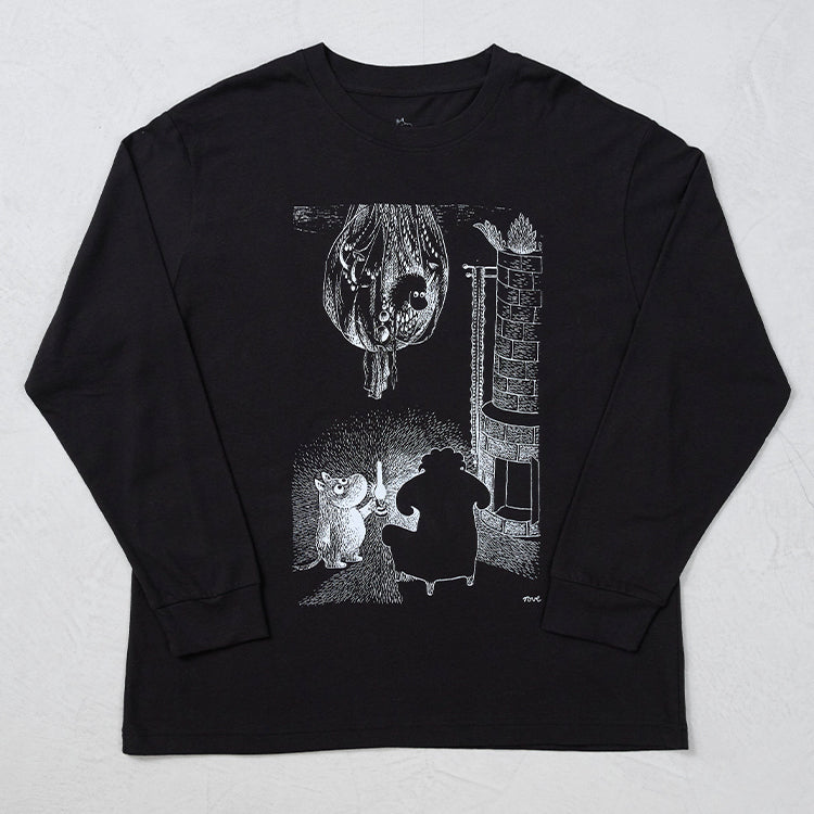 PeopleTree オーガニックコットン長袖カットソーMサイズ（ムーミンとご先祖さま）MPOJ012-AG30-29