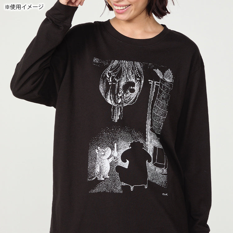 PeopleTree オーガニックコットン長袖カットソーMサイズ（ムーミンとご先祖さま）MPOJ012-AG30-29