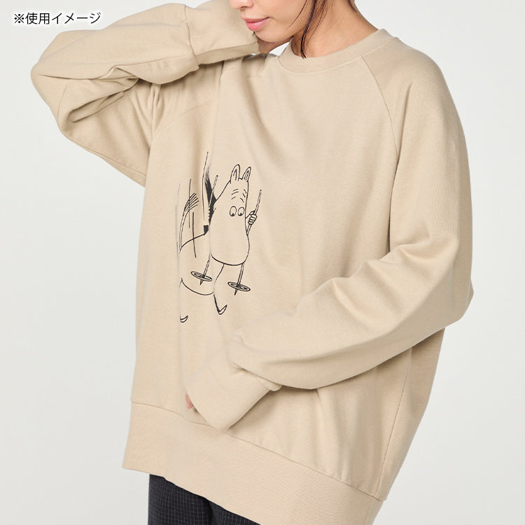 PeopleTree オーガニックコットン裏毛スウェットMサイズ（スキー）MPOJ006-AG31-36