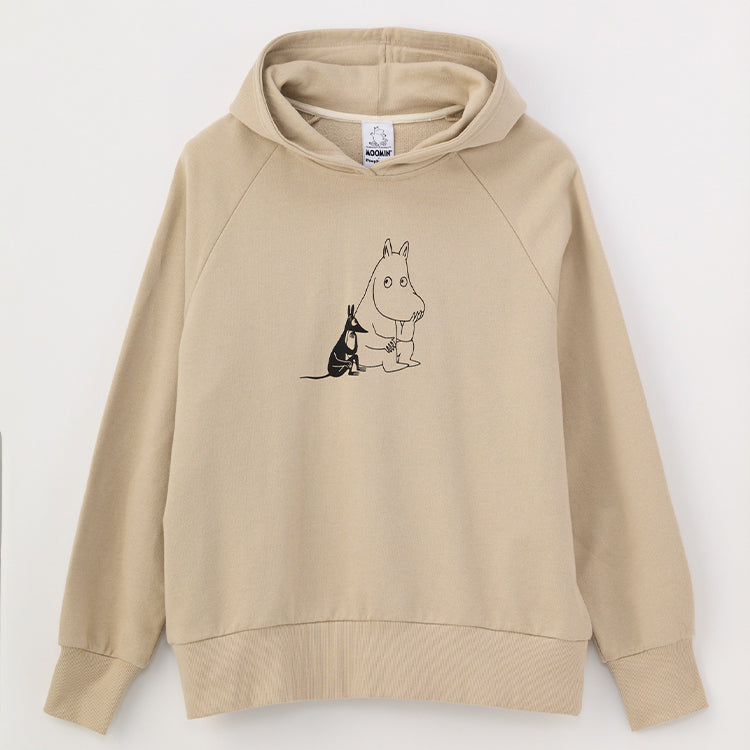 PeopleTree オーガニックコットン裏毛フーディーMサイズ（ムーミンとソフス）MPOJ007-AG31-42